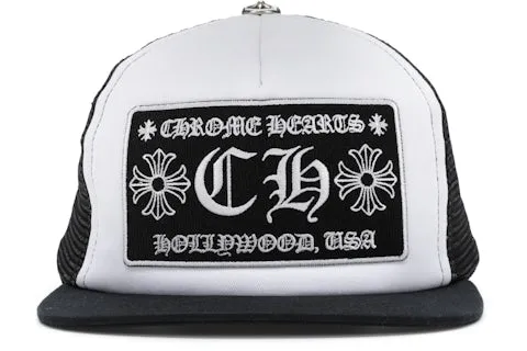 Chrome Hearts Black Hollywood Trucker Hat