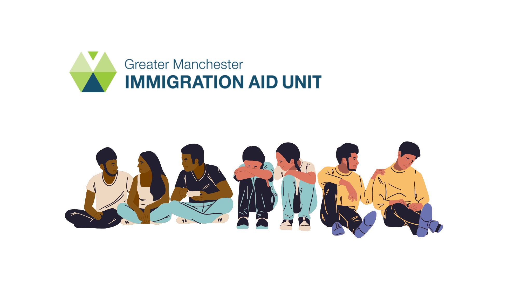 GREATER MANCHESTER IMMIGRATION AID UNIT GRAPHIC OF YOUNG ASYLUM SEEKERS