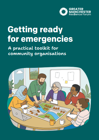 Front cover of the report, getting readyfor emergencies: a practical toolkit for community organisations