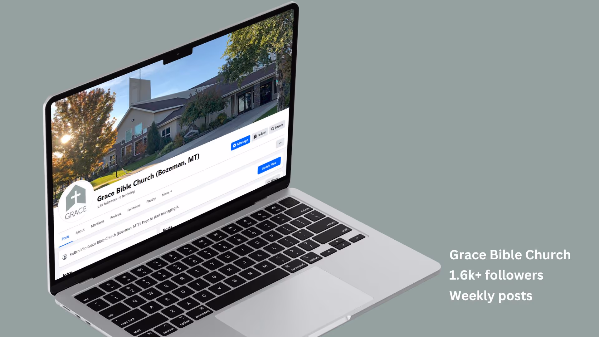 Grace Bible Church - Facebook Social Media Management