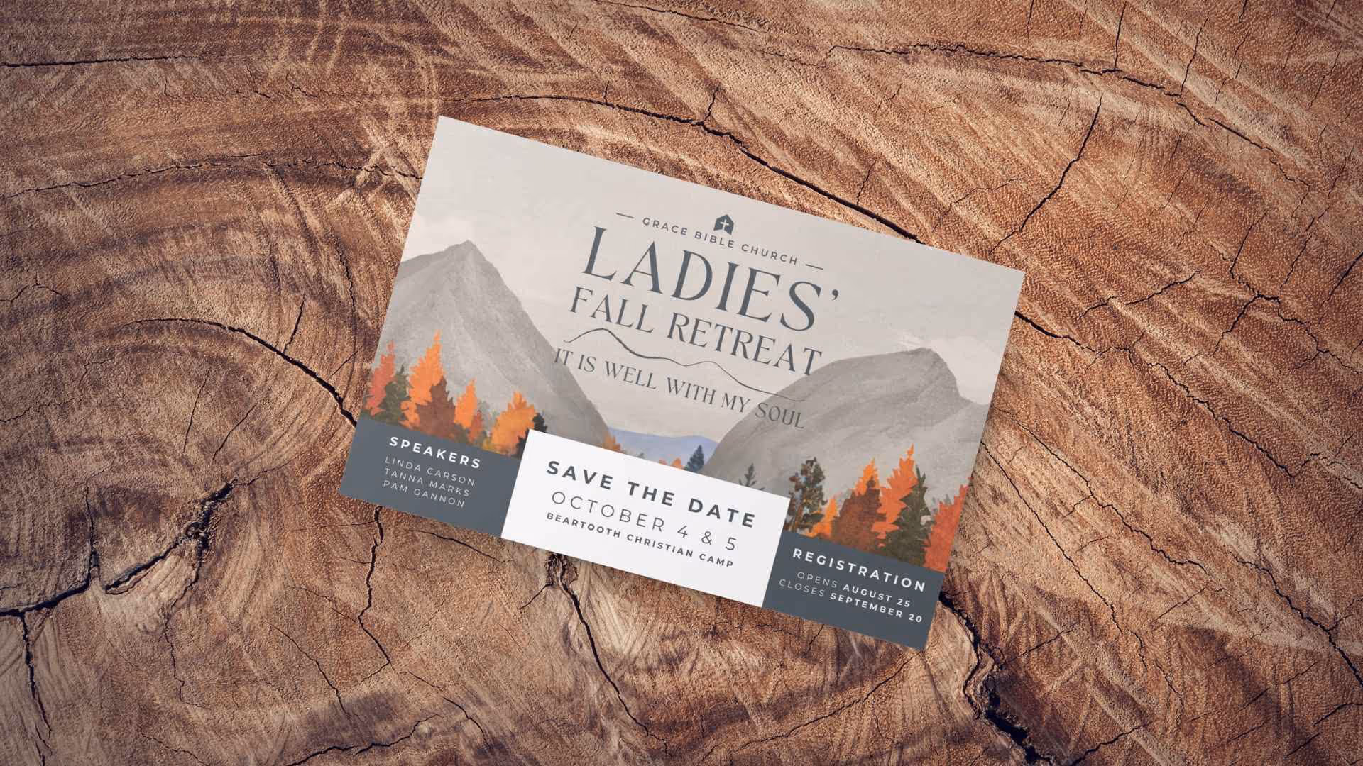 Ladies' Fall Retreat Save the Date Card