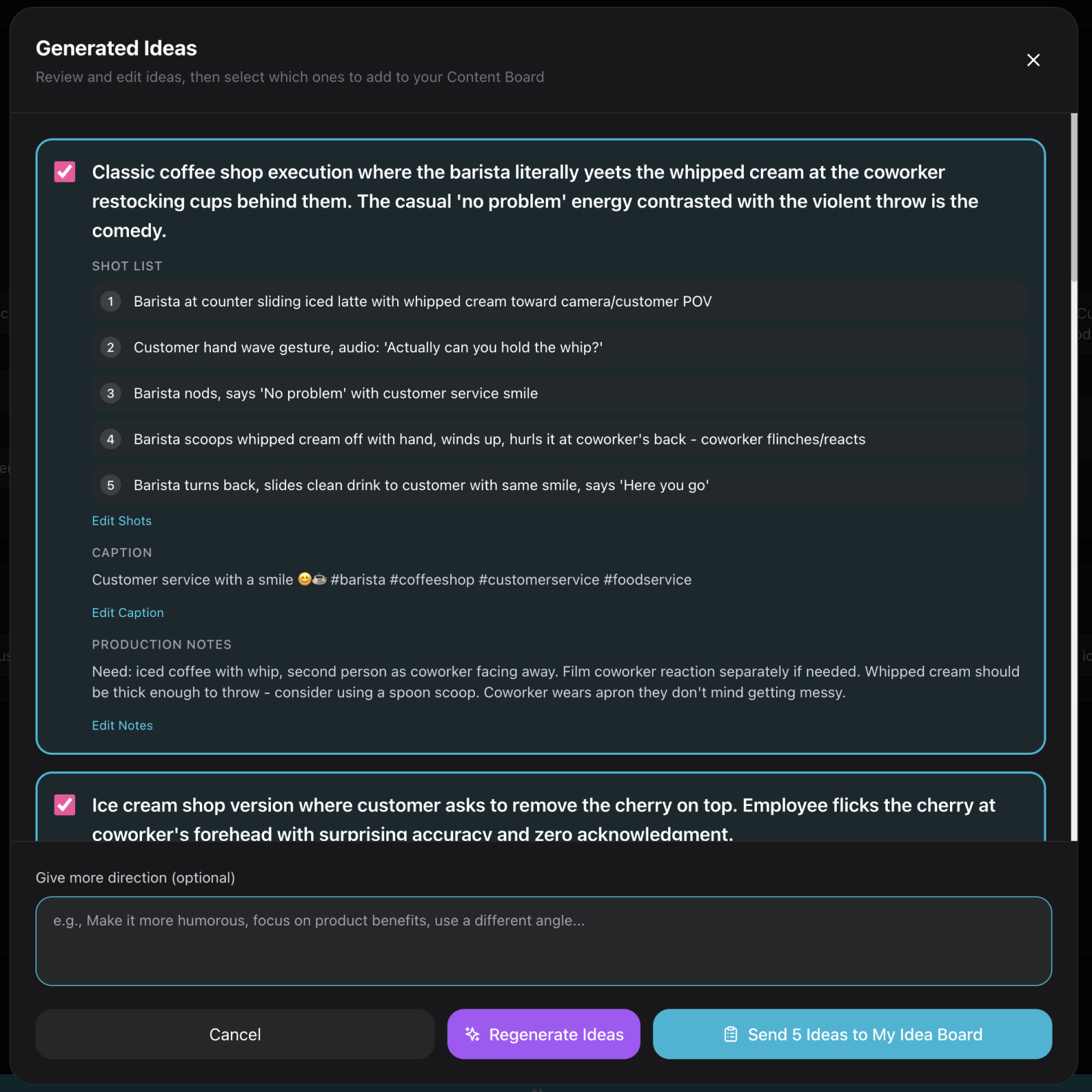 trend to brief feature that turns trends into ready-to-go briefs