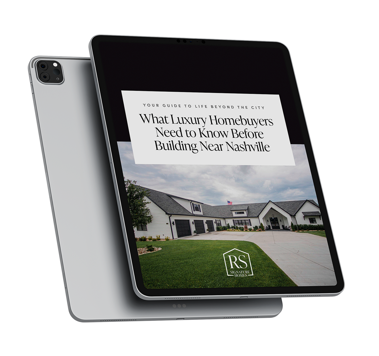 iPad Pro mockup displaying the Life Beyond the City eBook cover
