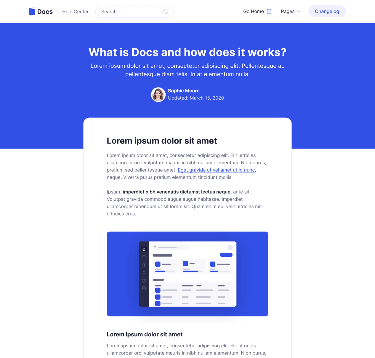Docs - FAQ Single page - Support and Help Webflow Template