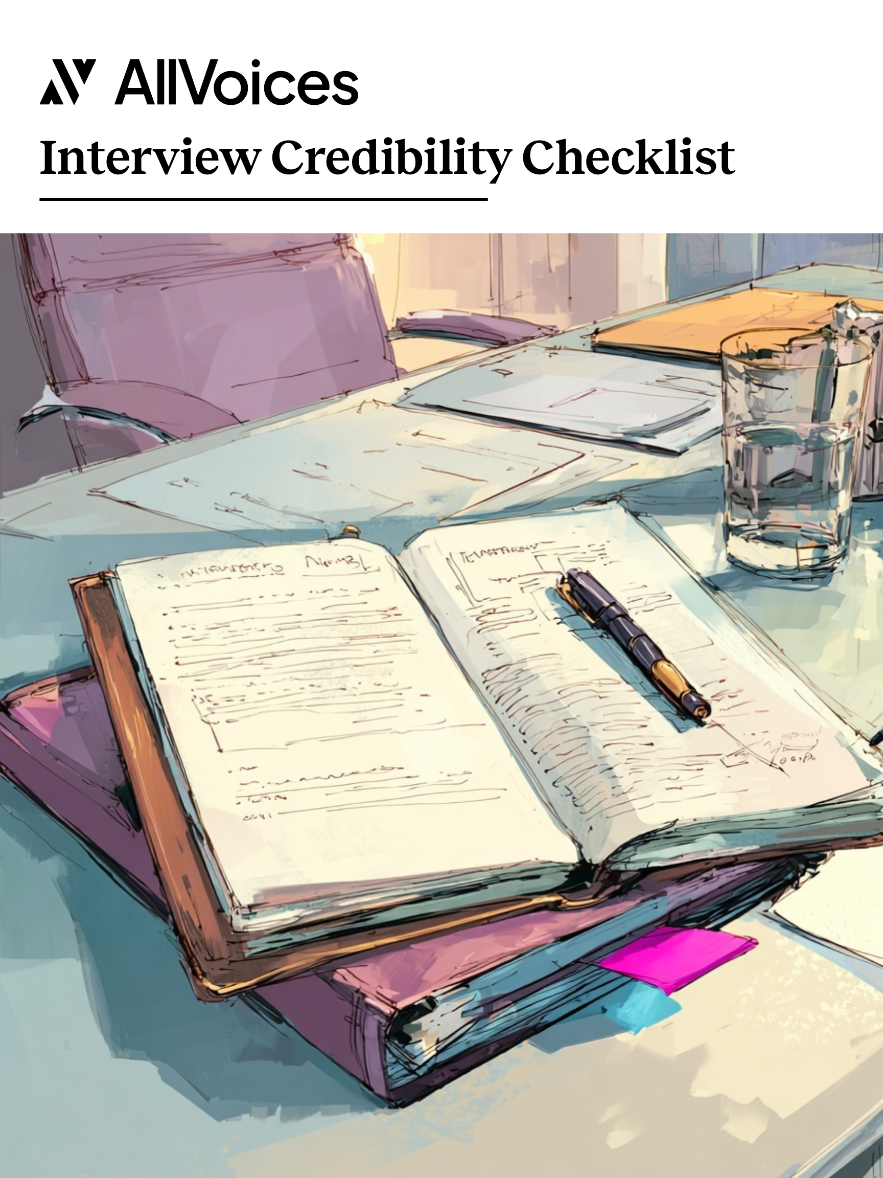 Investigation Interview Credibility Checklist — AllVoices guide cover