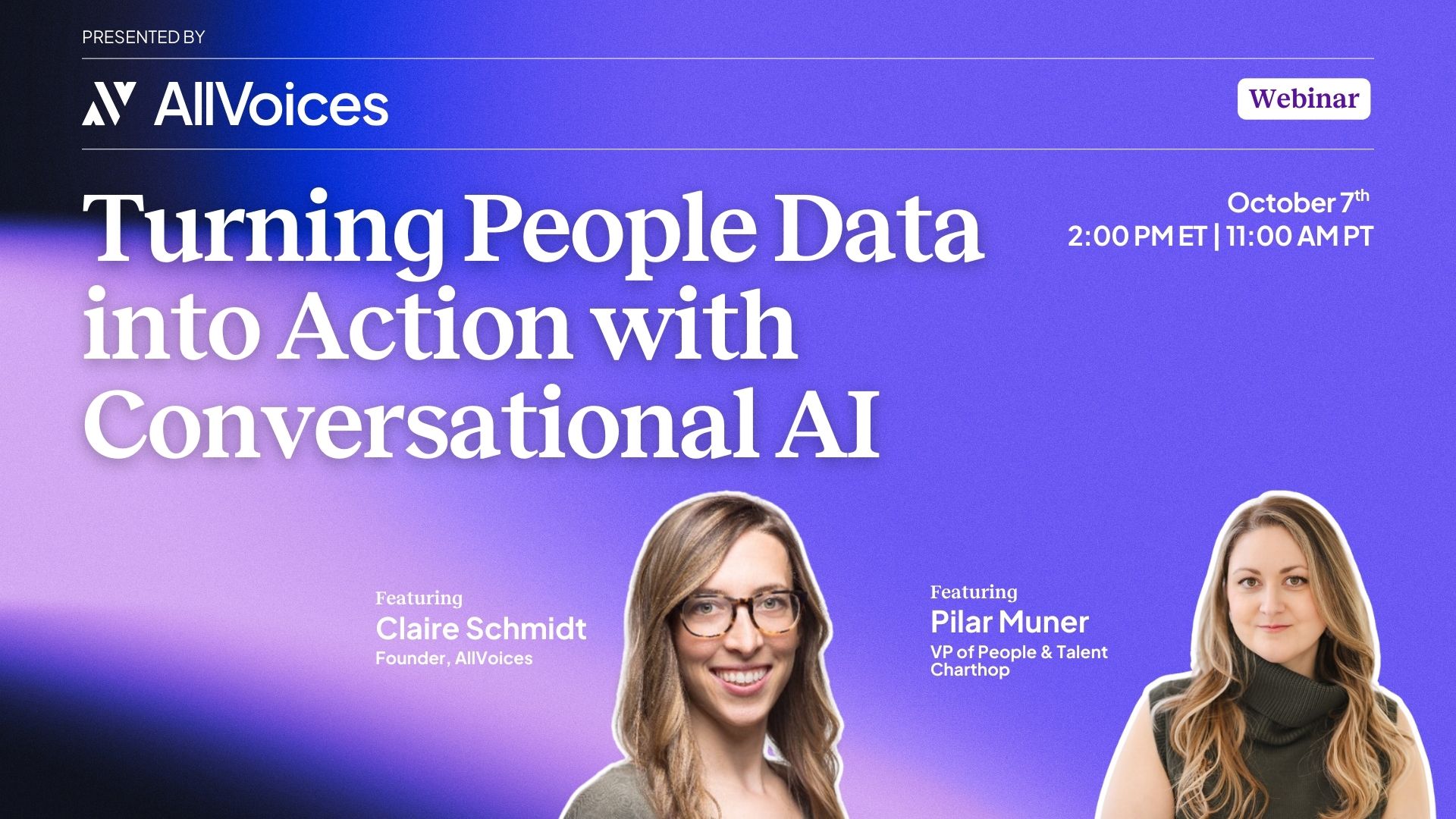 Turn People Data into Action with Conversational AI — AllVoices webinar