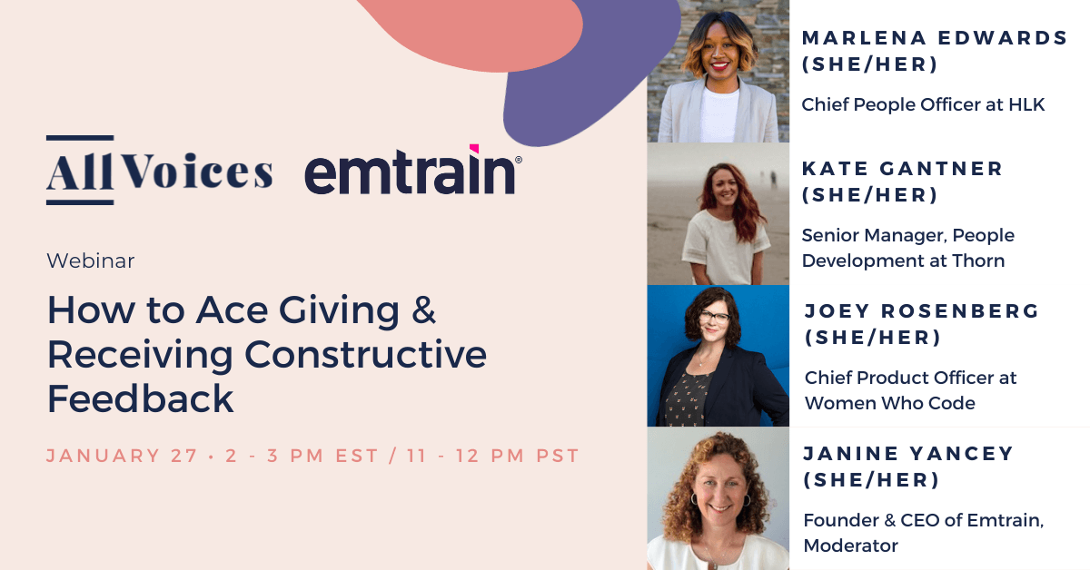 Giving and Receiving Constructive Feedback — AllVoices webinar