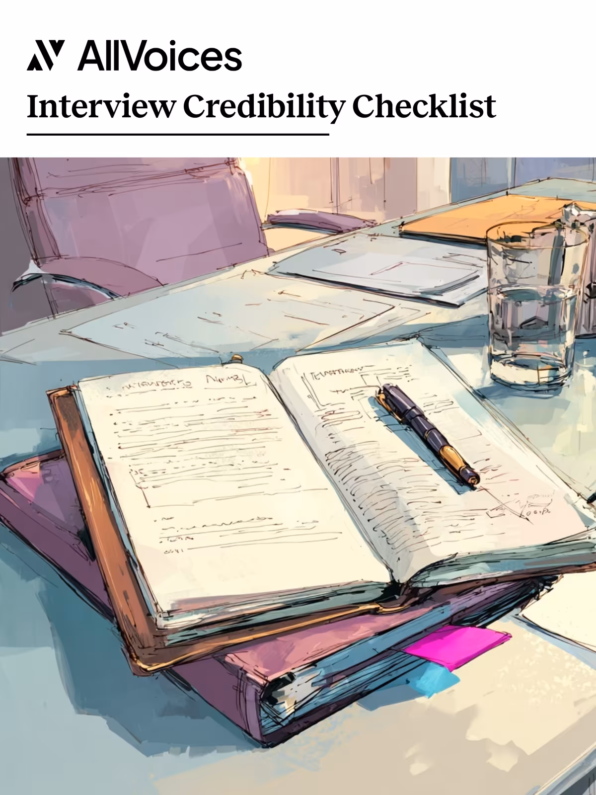 Investigation Interview Credibility Checklist — AllVoices guide cover