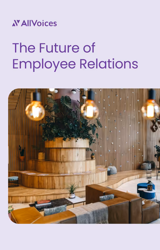The Future of Employee Relations — AllVoices ebook cover