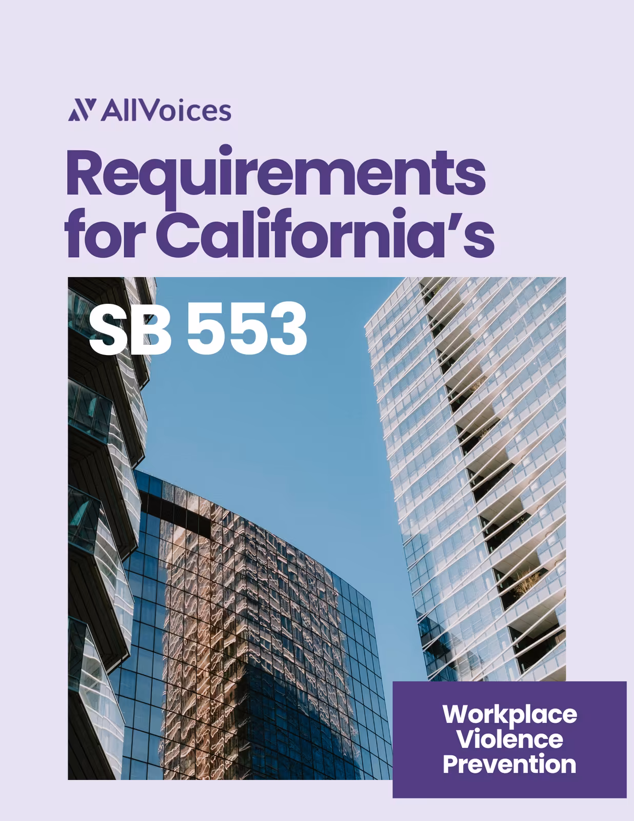 SB 553 Compliance Requirements — AllVoices guide cover