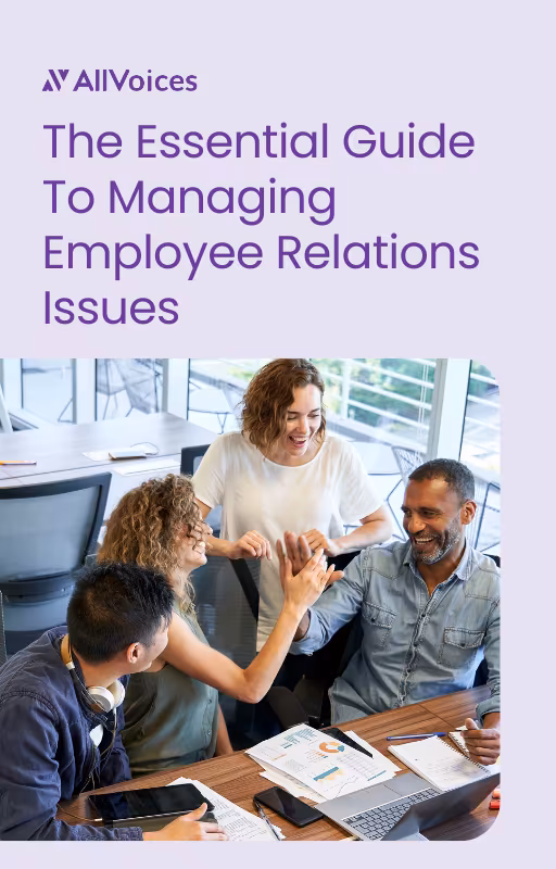 Essential Guide To Managing Employee Relations Issues — AllVoices cover