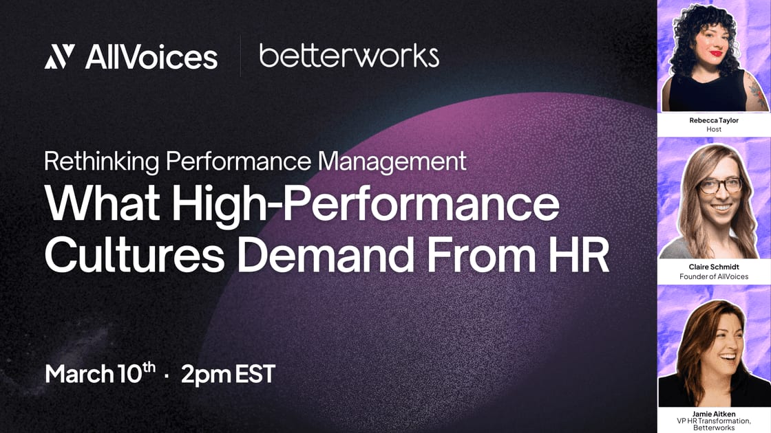 Rethinking Performance Management — AllVoices webinar
