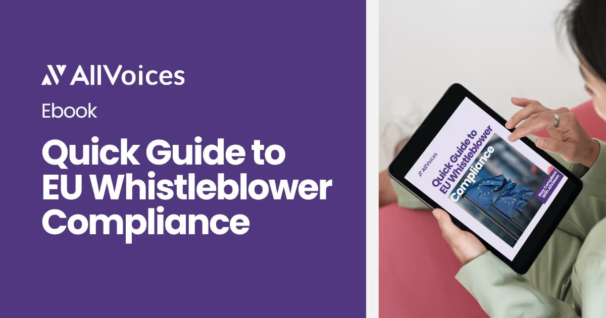 Quick Guide to EU Whistleblower Compliance — AllVoices