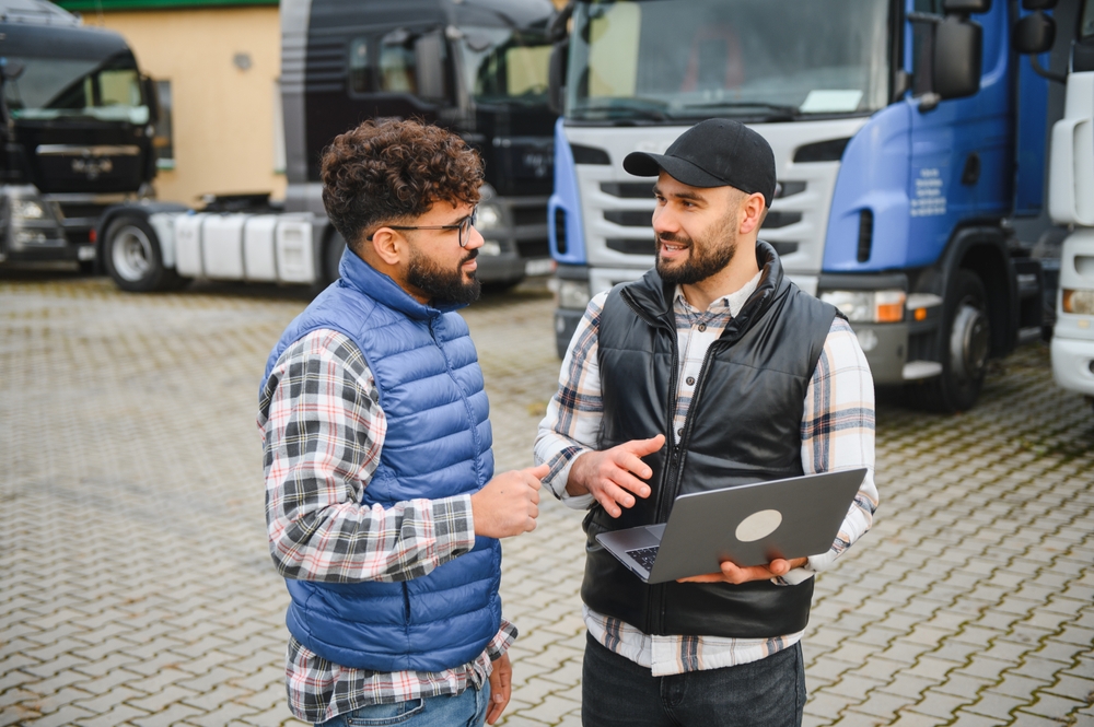 Freight broker coordinating shipments