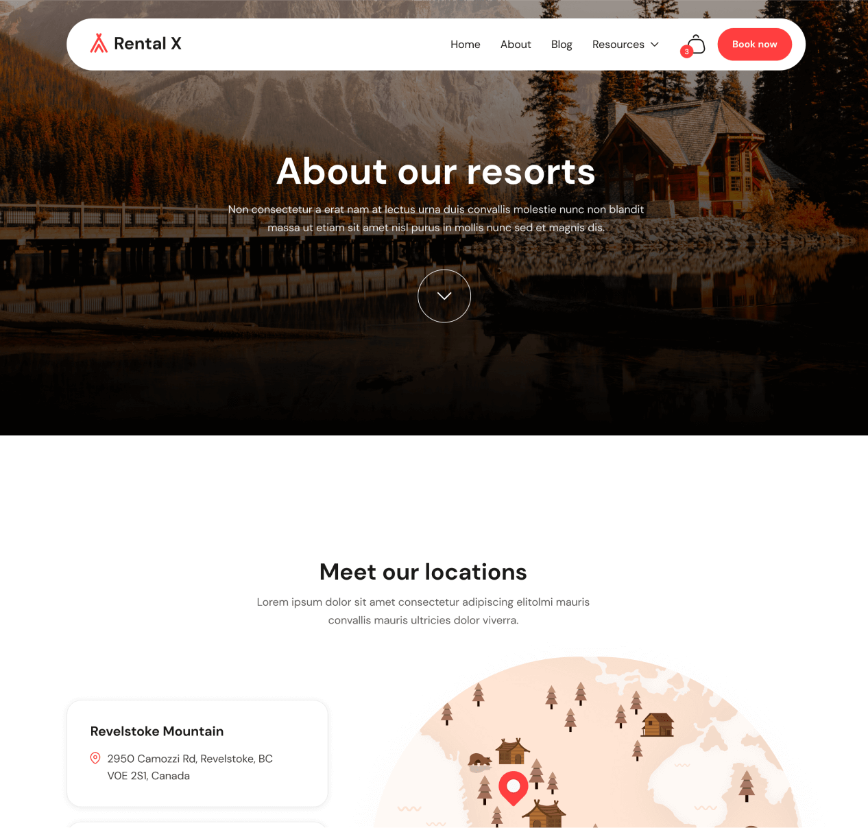 Rental X - About page - Hostel, Hotel & Airbnb Webflow Template Webflow Template