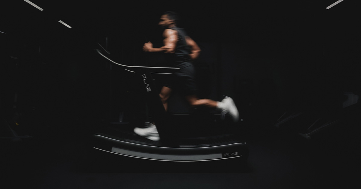 Man running on ARC treadmill 