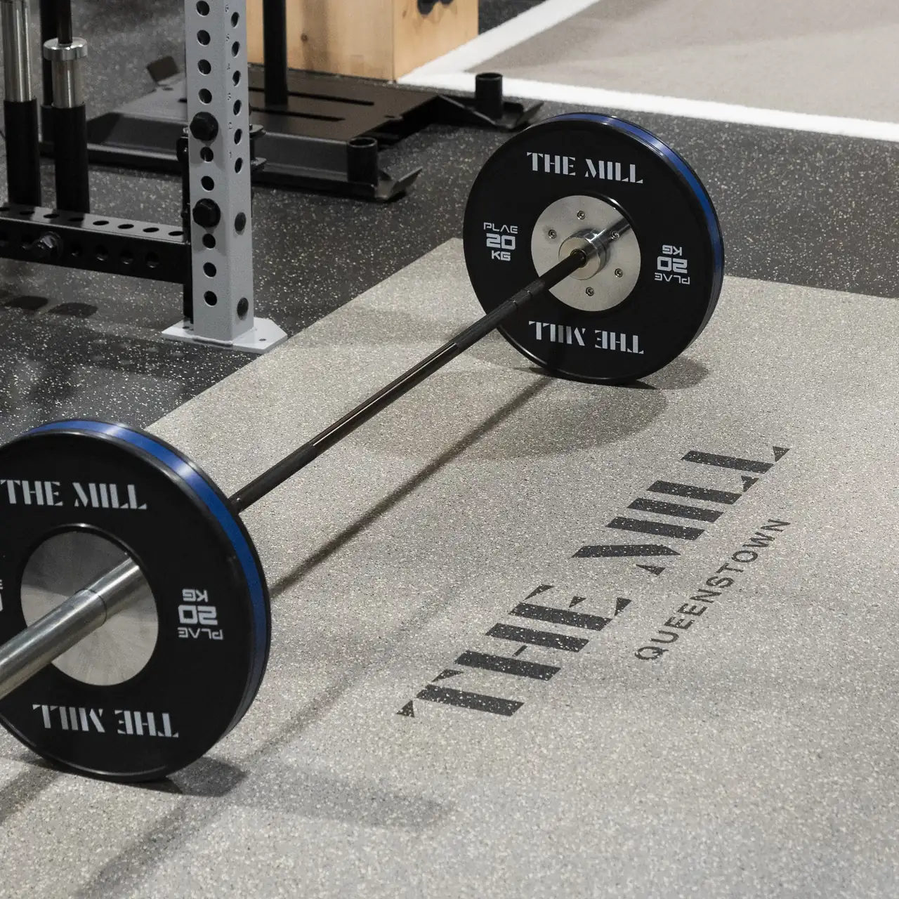 Custom UCLA PLAE Achieve rubber flooring 