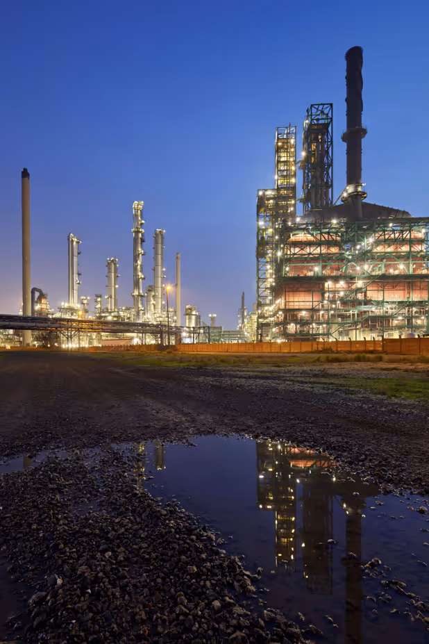 Oil and gas refinery