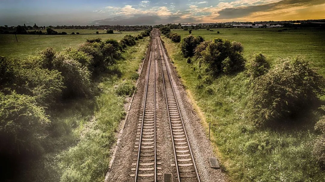 Railway in the plains