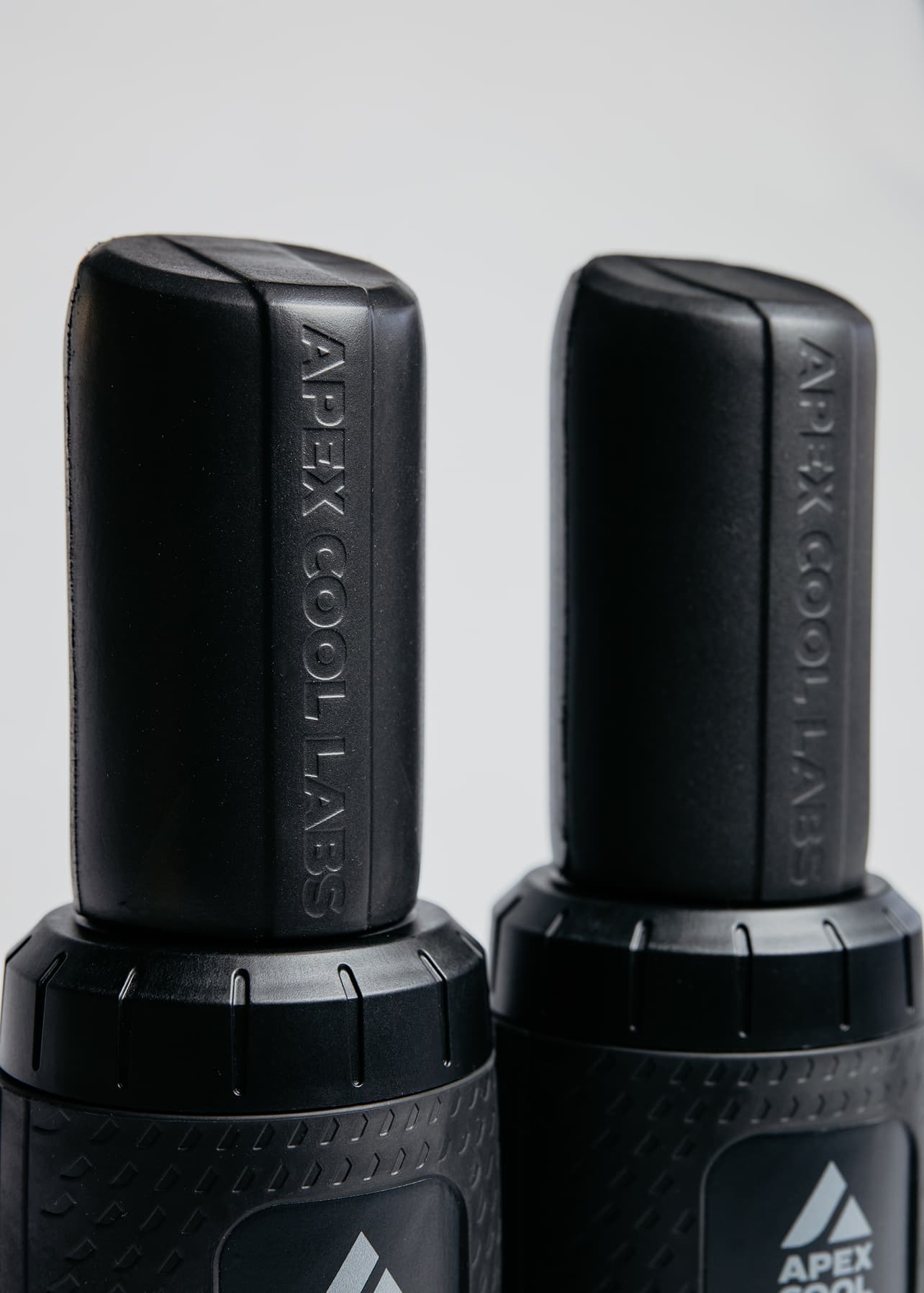 A close up of the insulating covers for the Apex Cool Labs Narwhals, palm cooling device