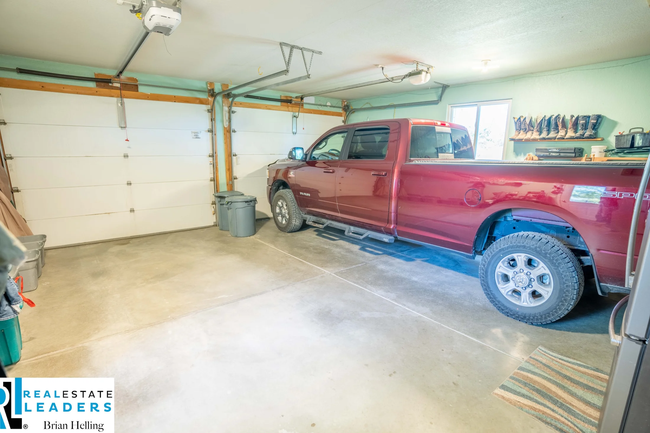 Attached garage interior