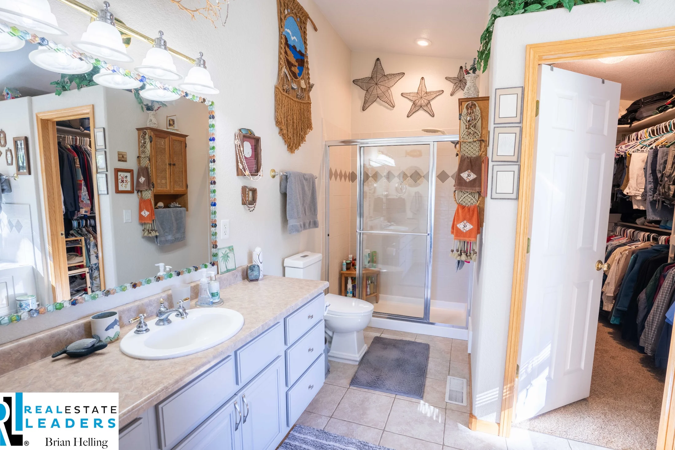 Bathroom with a walk-in shower