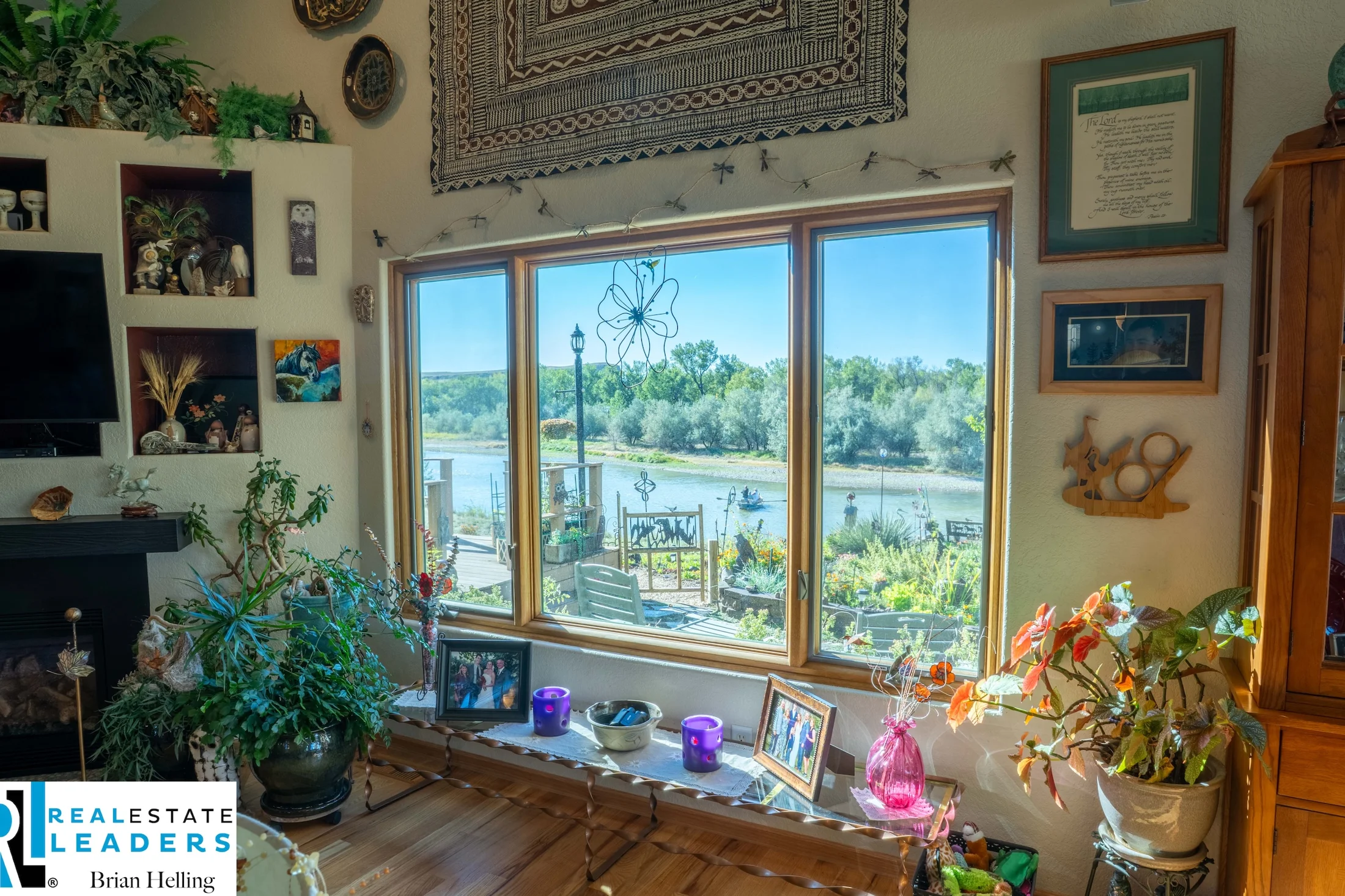 River views through the windows