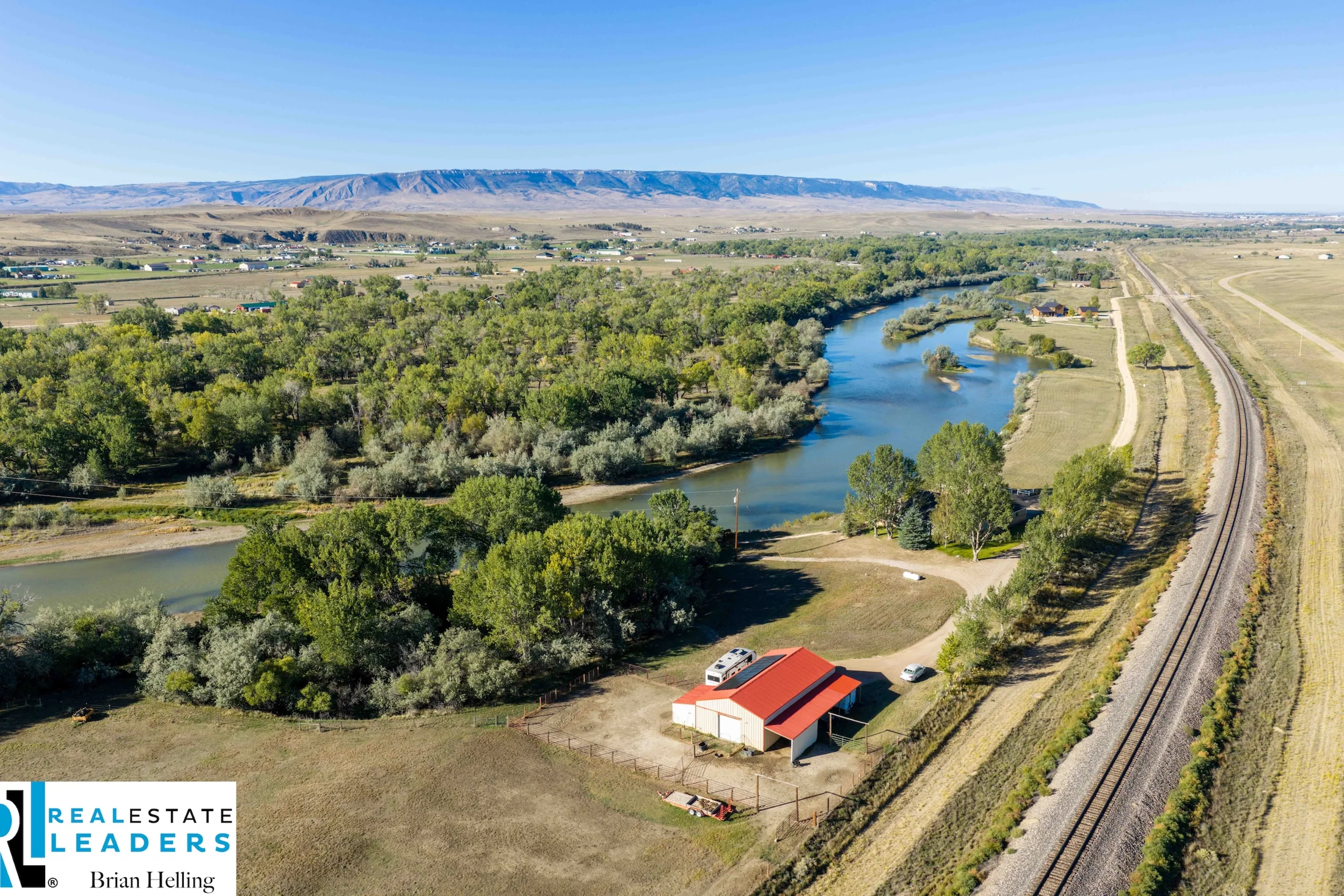 The river and surrounding Wyoming landscape