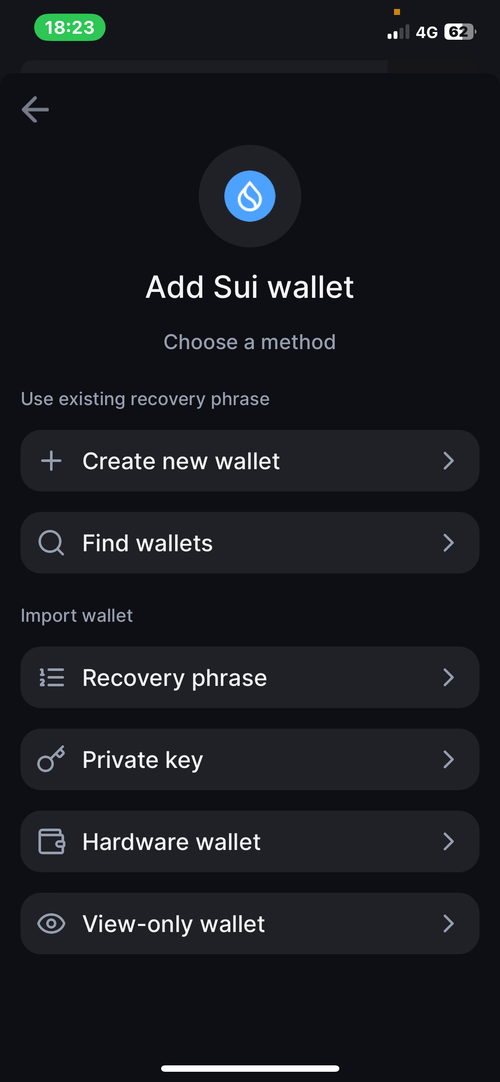 screenshot of backpack app
