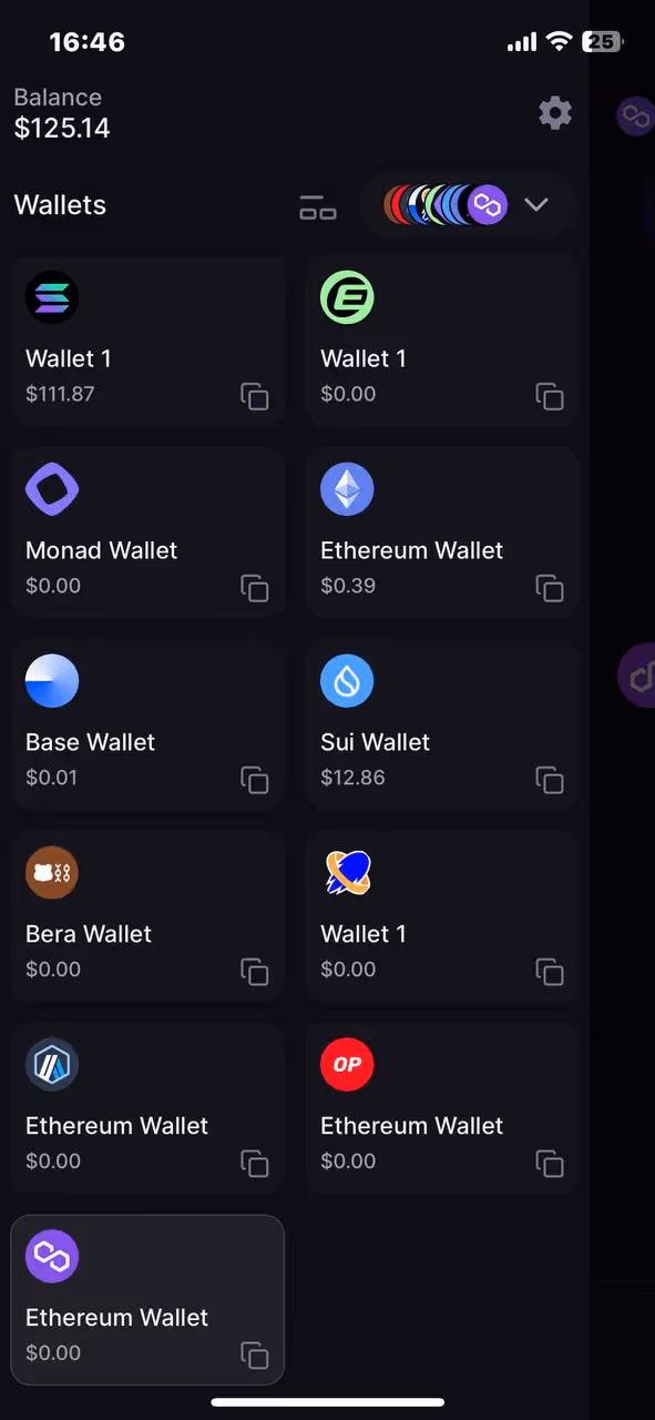 screenshot of backpack app