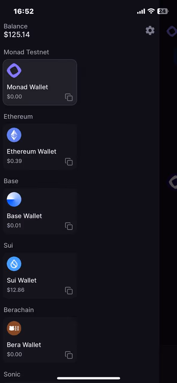 screenshot of backpack app