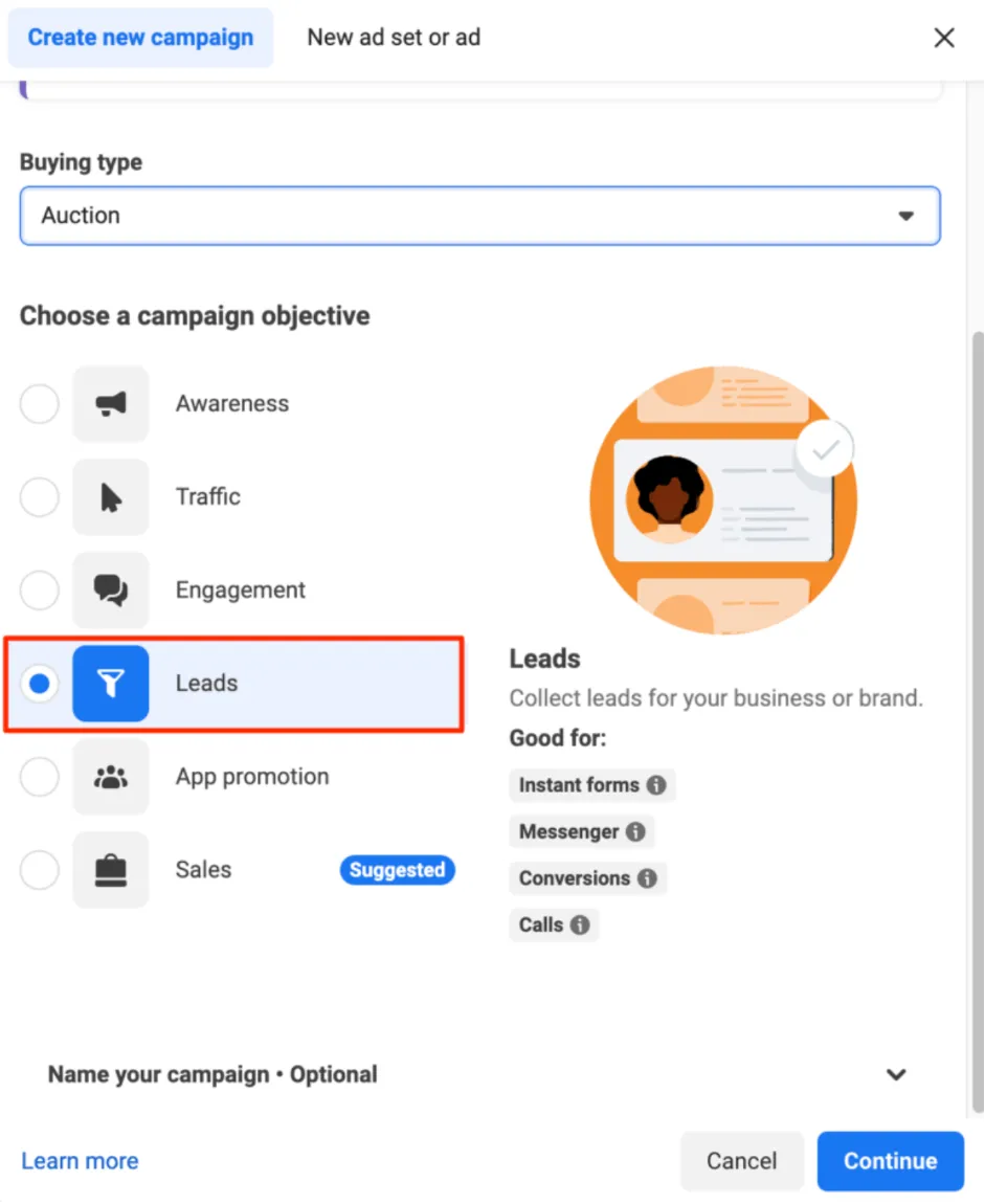 Campaign goal or primary conversion selected correctly