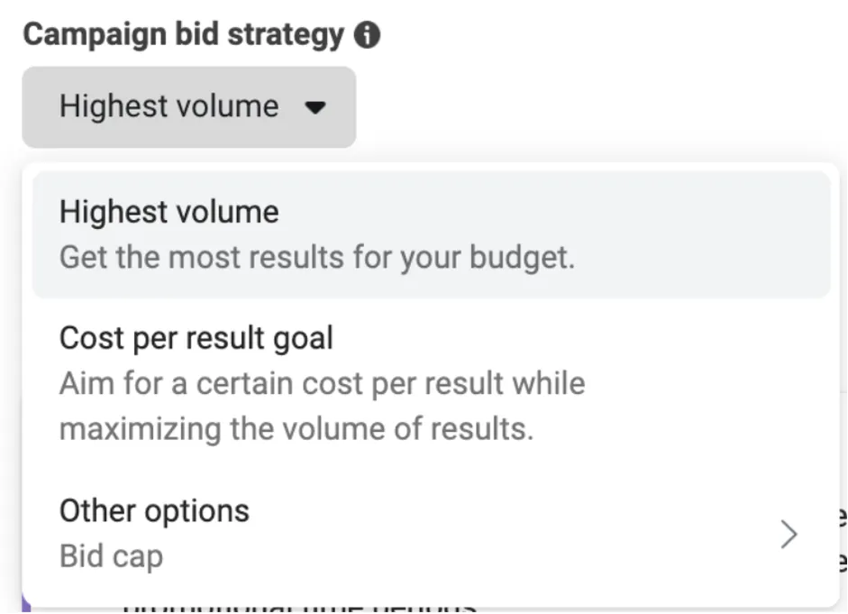 Using Highest Volume bidding strategy