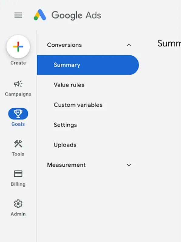 “Goals” -> “Summary section”