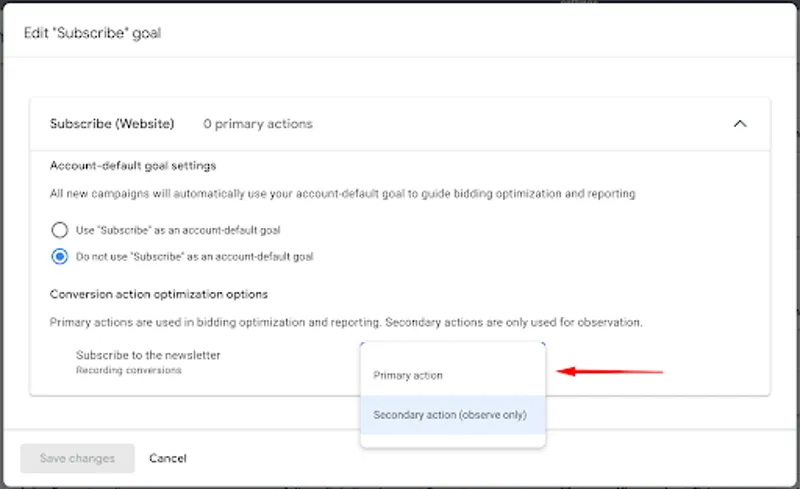 In the drop-down field, change to the desired priority level