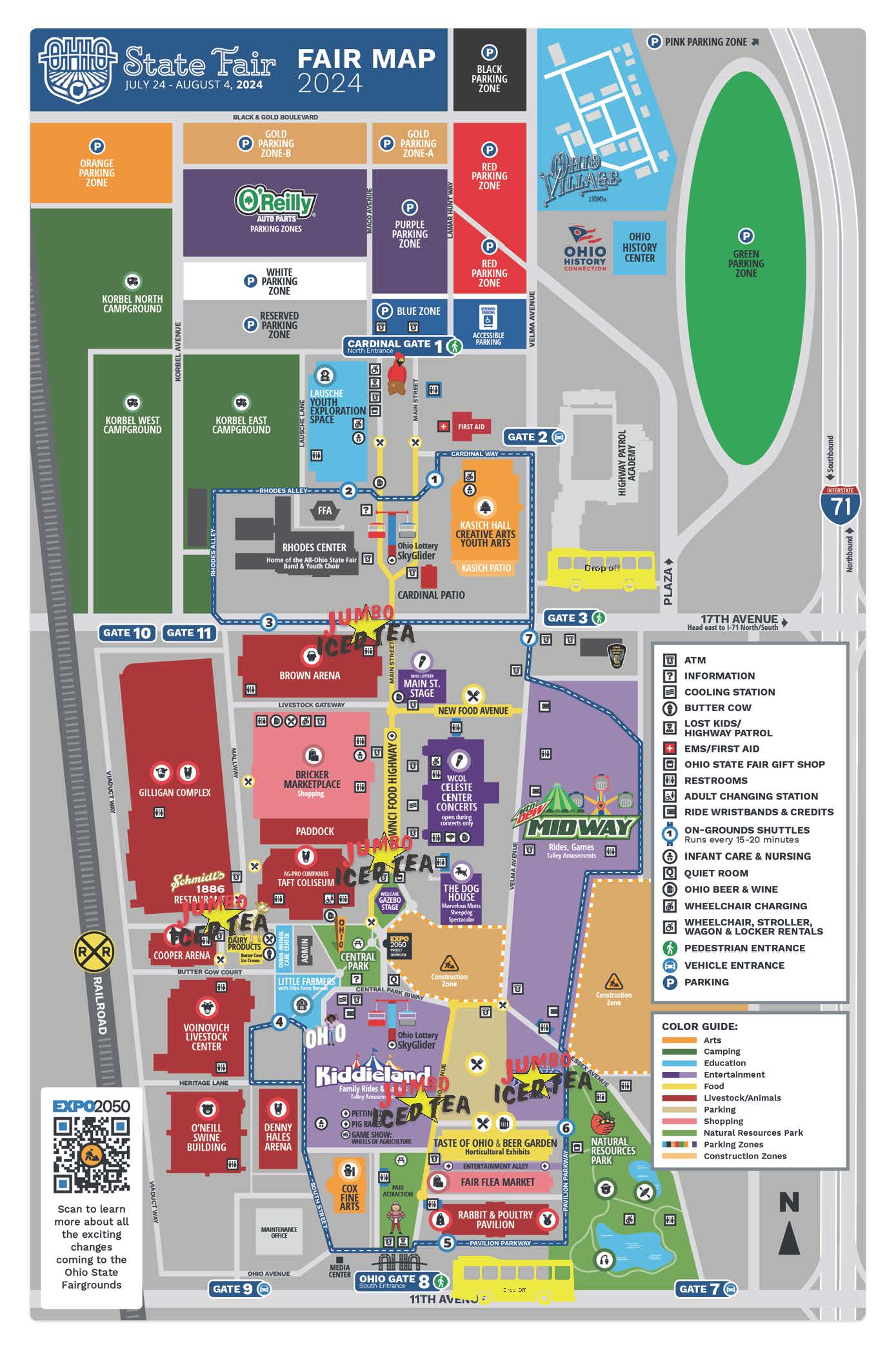 Ohio state fair map navigation