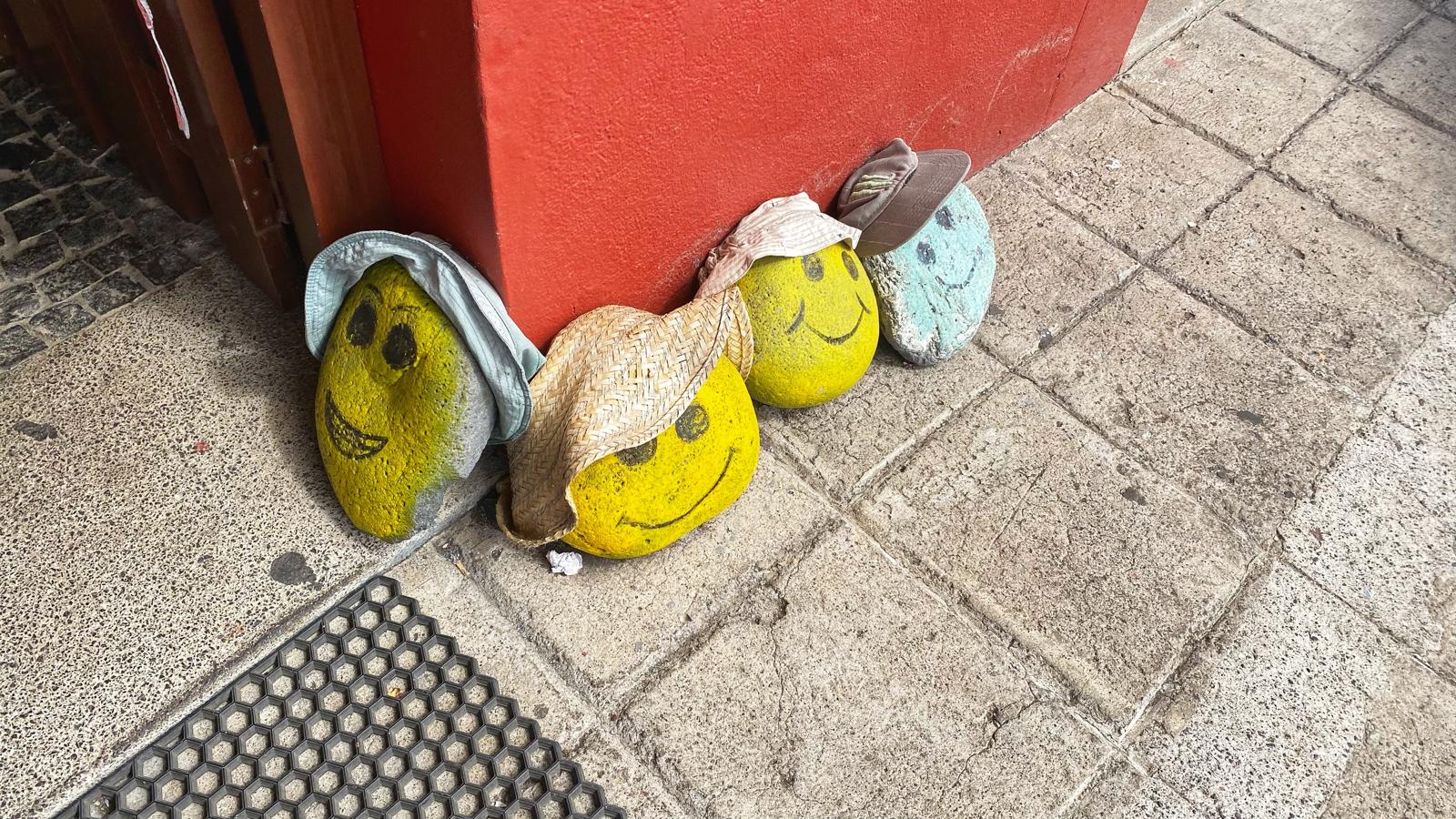Stoned stones in a taberna in madalena do mar. 