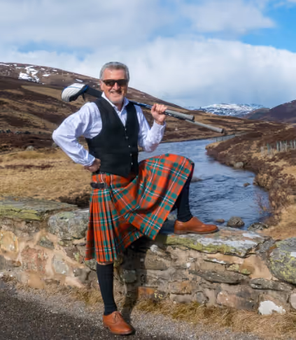 The famous writer, author and golfer David J. Whyte