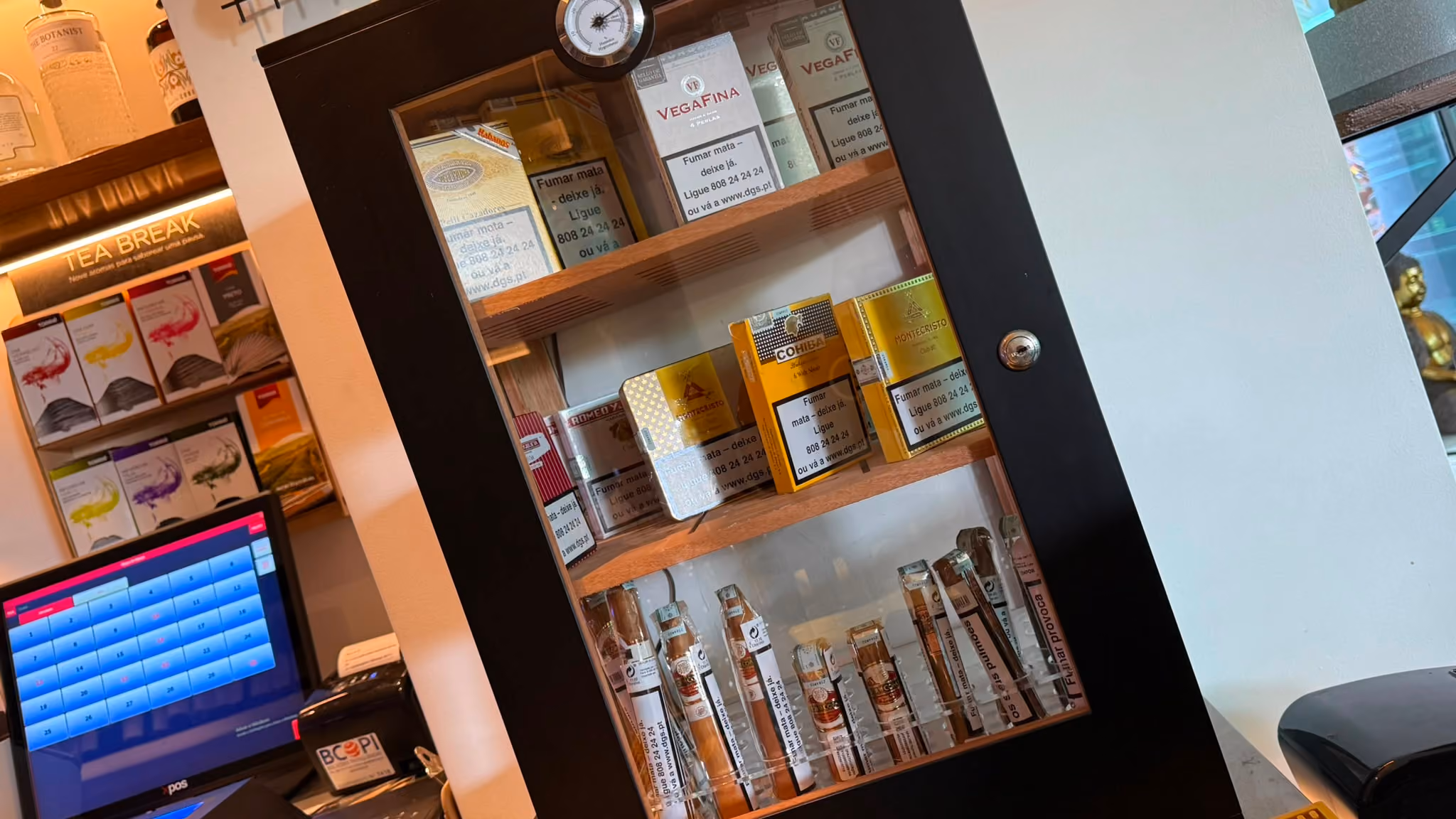 Even a small cigar shop inside the the Velvet Lounge Bar 