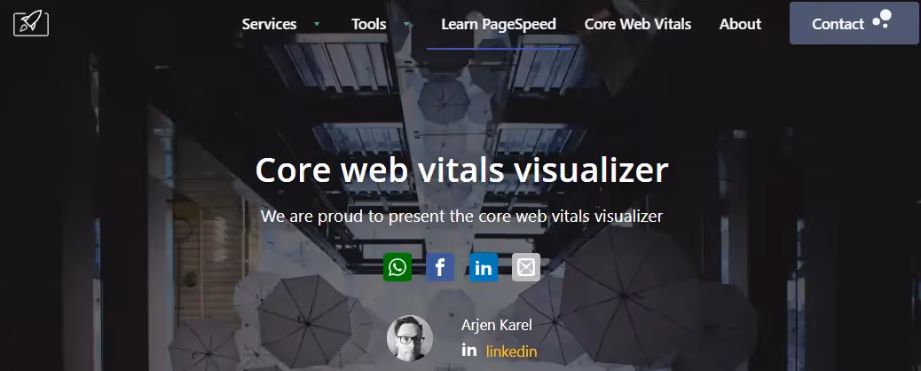 Visualizador de elementos básicos de Web Vitals
