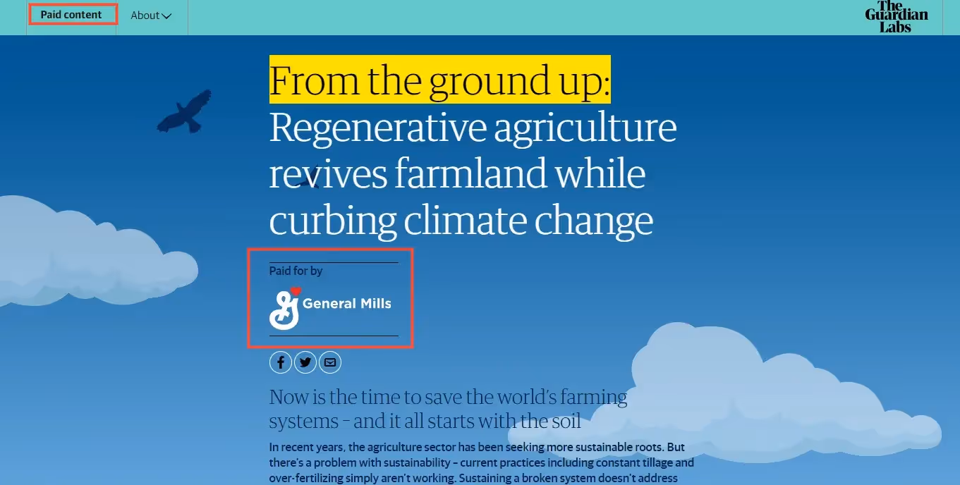 El guardián y General Mills
