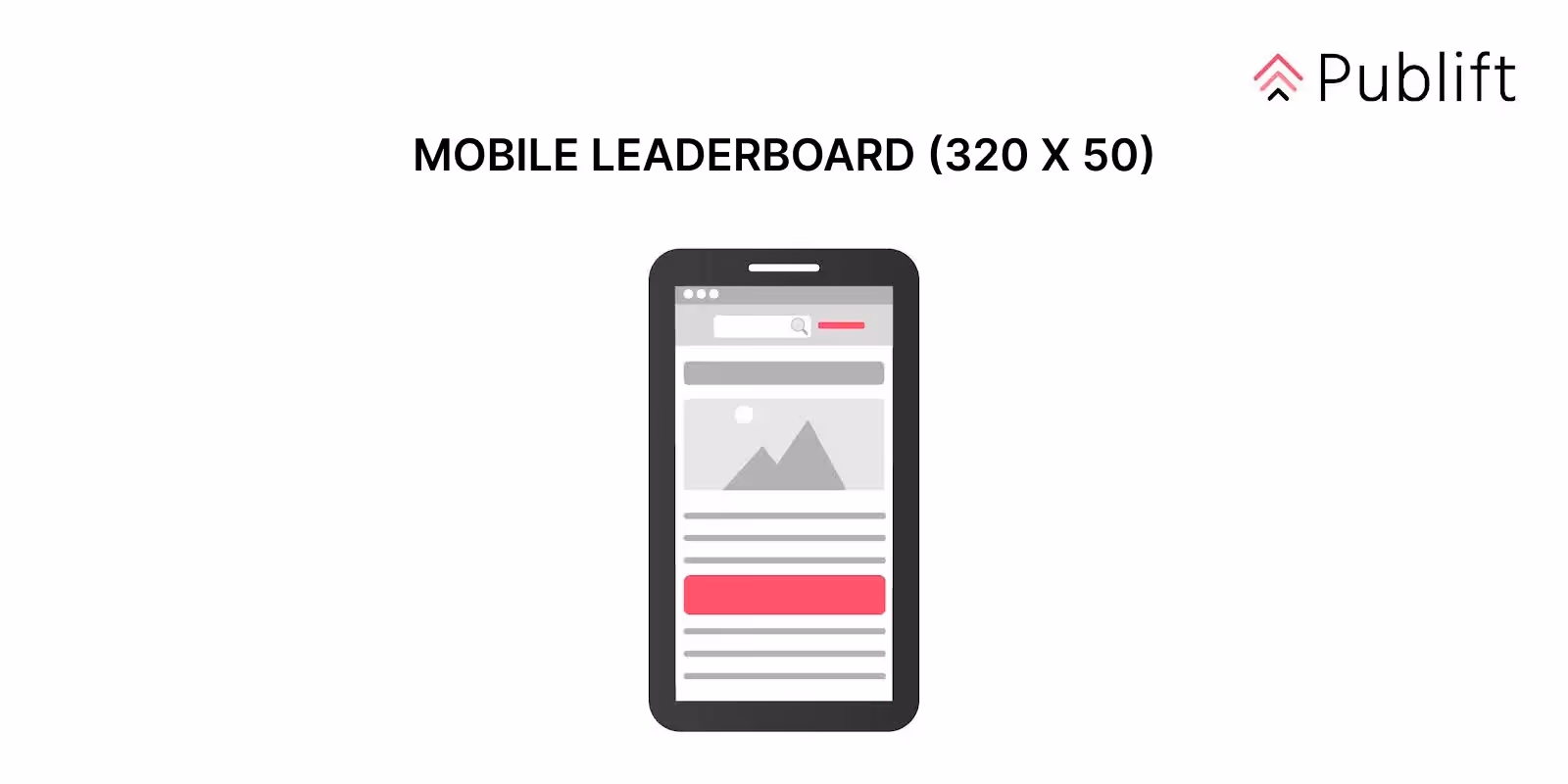 Tabla de clasificación móvil de 320 x 50