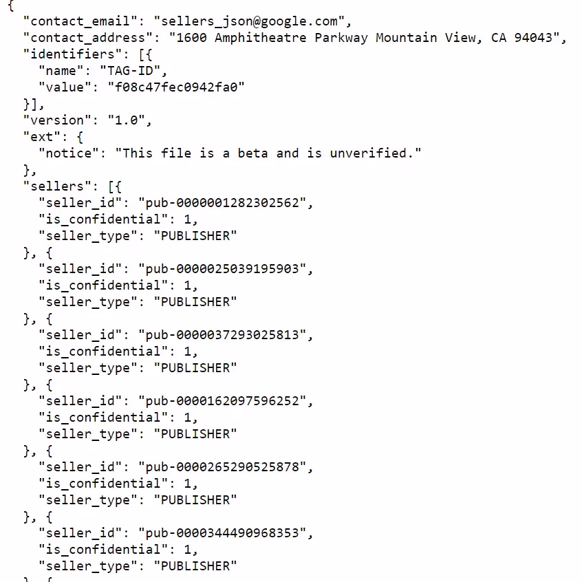 code du fichier seller.json