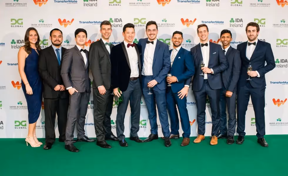 Le personnel de Publift aux Irish Australian Business Awards