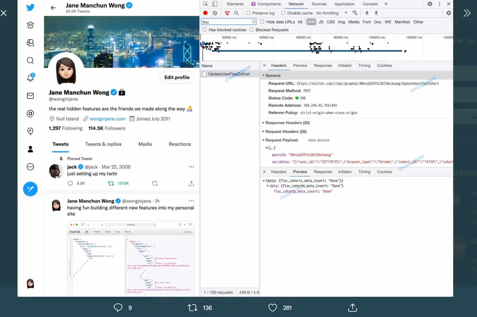 Twitter verzamelt FLoC-gegevens van gebruikers