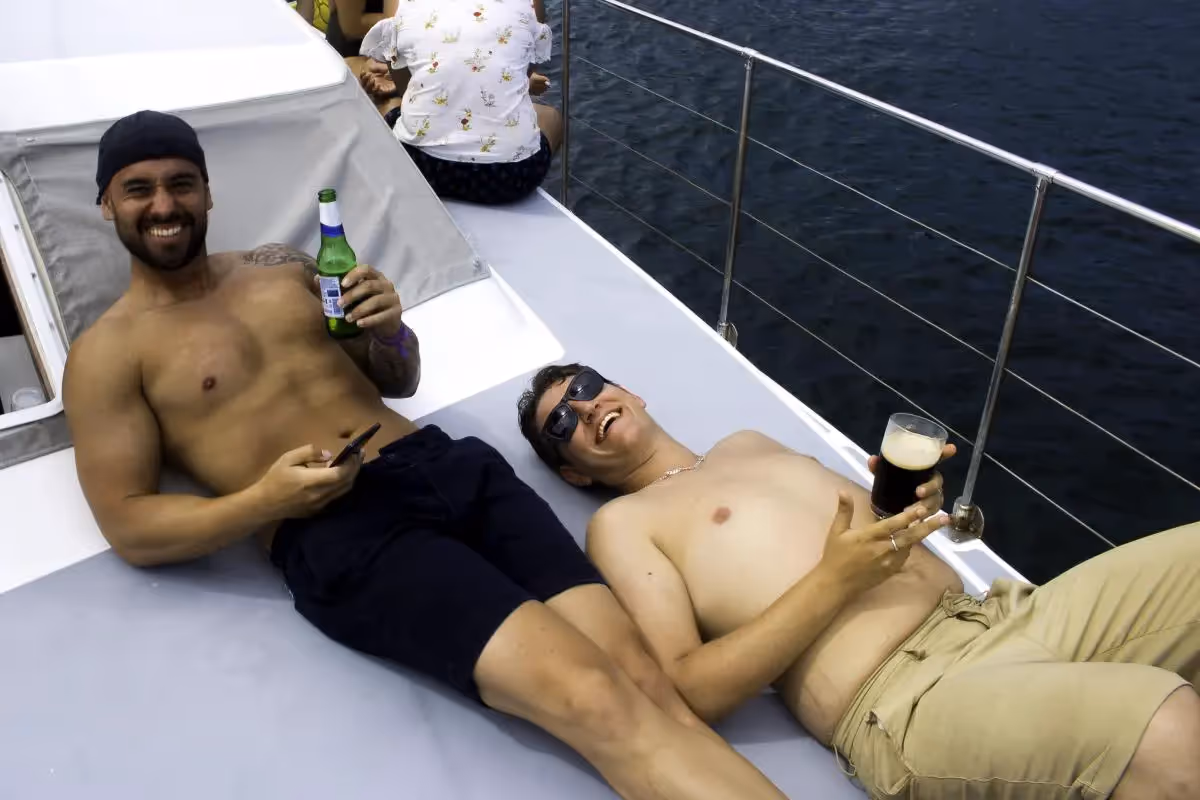Le personnel de Publift profite de la fête de Noël sur le bateau Publift 2018