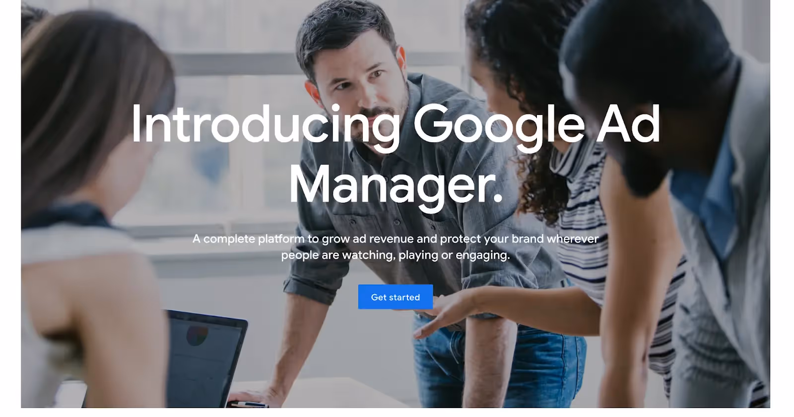 Google Ad Manager homepage
