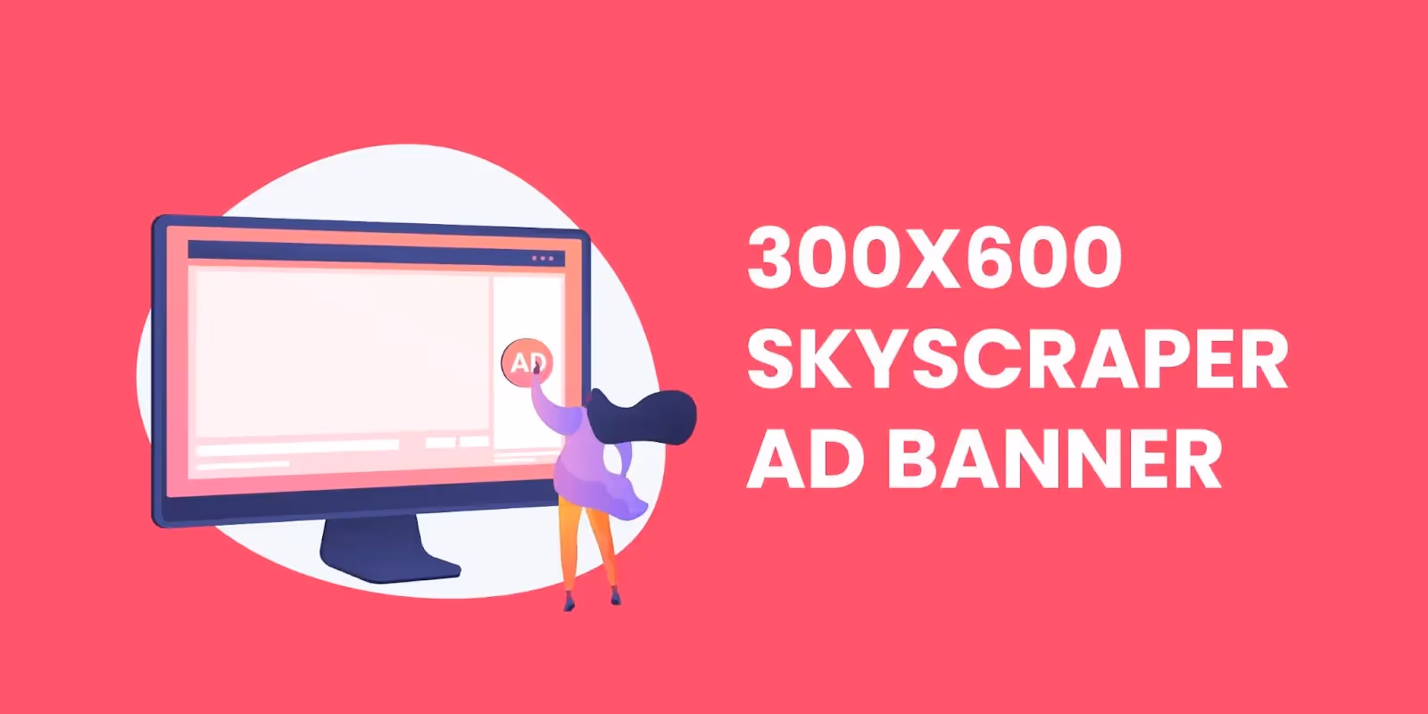 Banner publicitario de rascacielos de 300x600