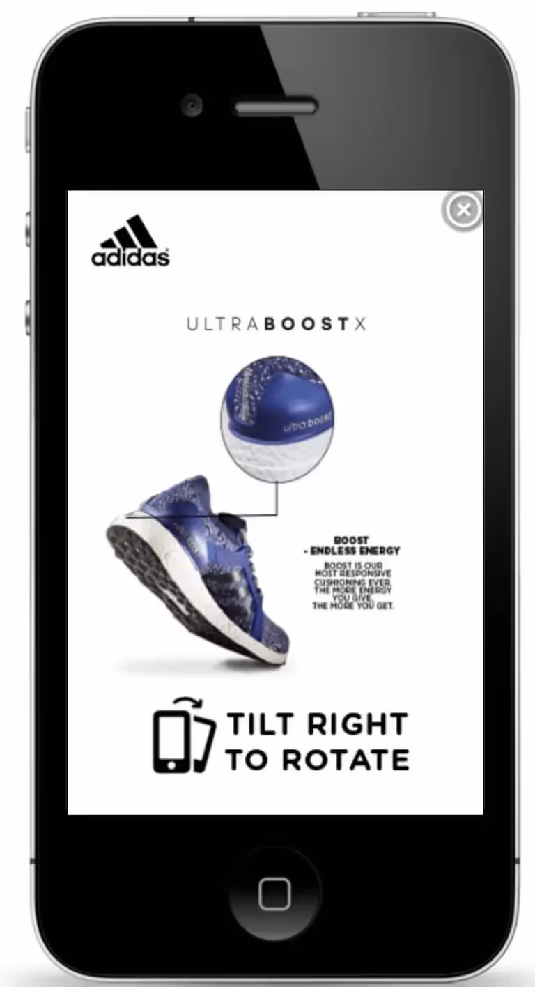 Formaten Rich Media-advertenties Voorbeeld Interstitiële