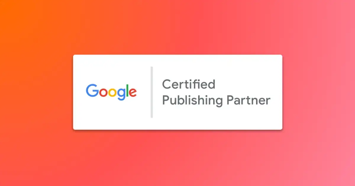 A white logo, featuring an upward-pointing arrow-like shape and the word "Publift," is displayed against a teal-to-green gradient background